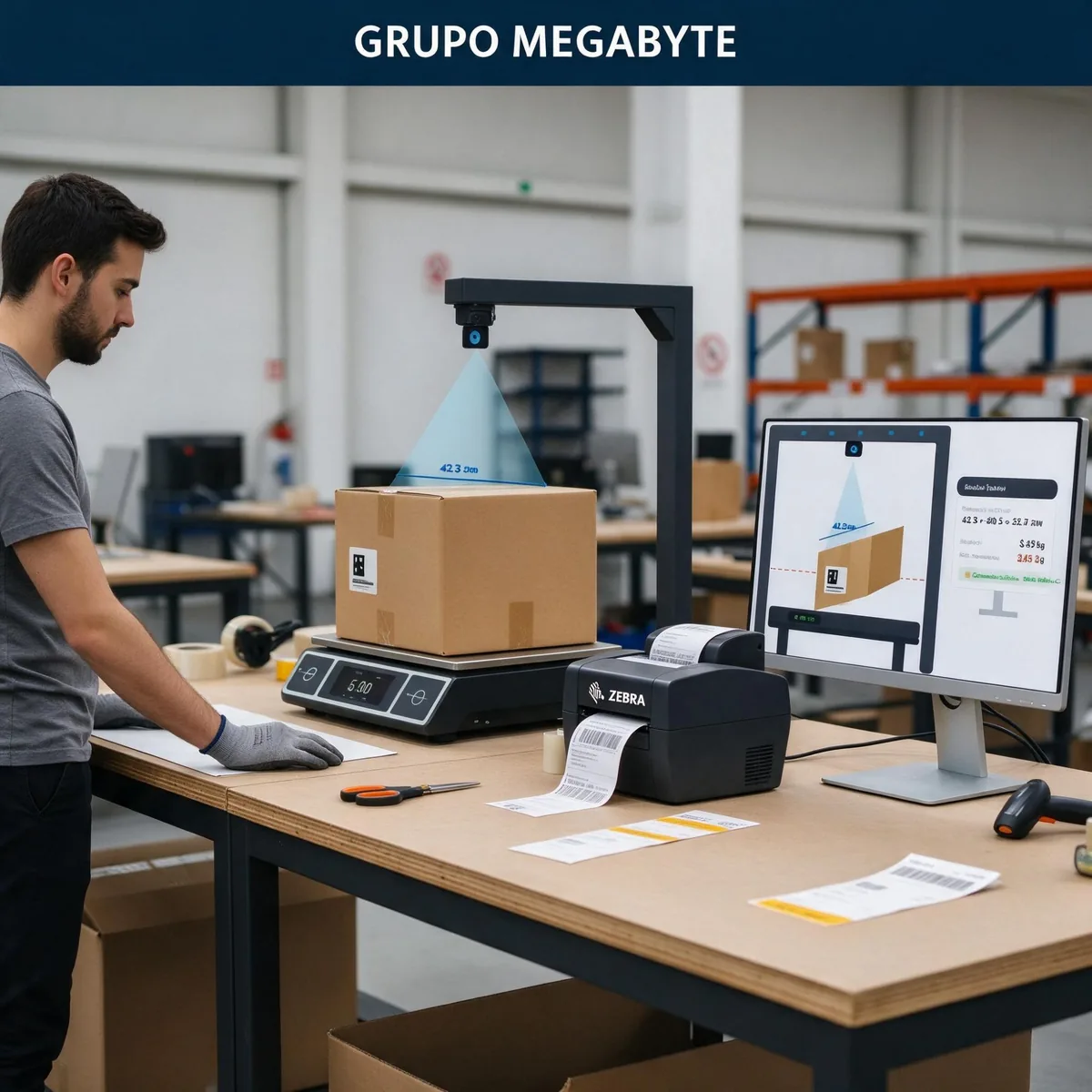 Estación de Cubicaje y Peso Automático - Audita Envíos